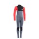 Promotion ION 2021 - Wetsuit BS - Capture Semidry 4/3 BZ DL - steel blue/red/black