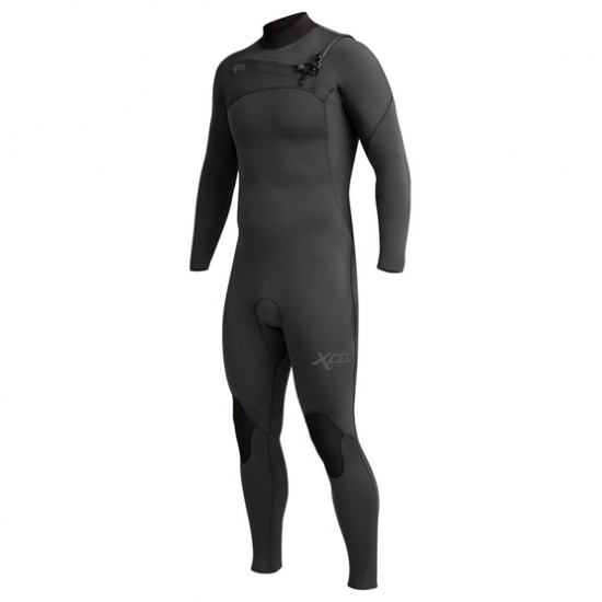 Promotion XCEL Mens wetsuit Comp X2 5/4 (chest zip) jet black FW19/20