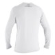 Promotion O'NEILL Youth rashguard Basic Skins L/S Sun Shirt WHITE
