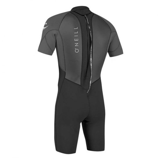 Promotion O'NEILL Mens wetsuit Reactor-2 2mm Back Zip S/S Spring BLACK/GRAPH