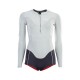 Promotion ION 2021 - Wetsuit FL - Amaze Hot Shorty LS 1.5 FZ DL - warm white